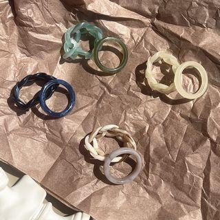 Set: Resin Ring + Chain Ring