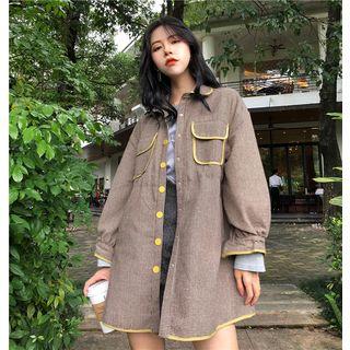 Button Long-sleeve Jacket As Shown In Figure - One Size