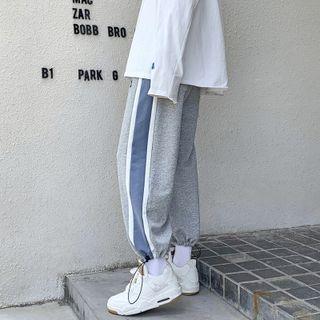 Contrast Trim Drawstring Jogger