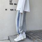 Contrast Trim Drawstring Jogger