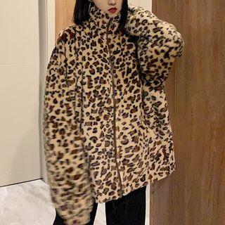 Animal Print Zip Jacket