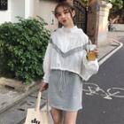 Set Wide Top + Medium Long Tank Top Dress 2-piece