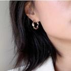 Twisted Open Hoop Earring S925 Silver - Earrings - 1 Pair - One Size