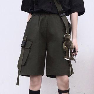 Elbow-sleeve Shirt / Cargo Shorts / Set
