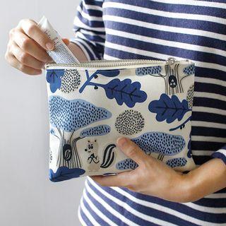 Canvas Printed Zip Pouch
