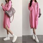 Drop-shoulder Boxy-fit Knit Dress
