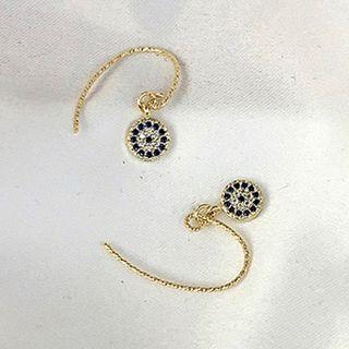 Rhinestone Dangle Earring / Threader Earring