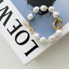 Bold Pearl Bracelet Gold - One Size