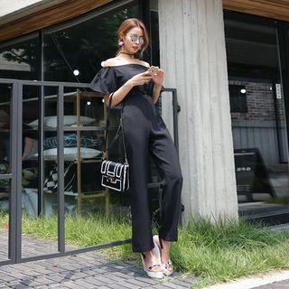 Off-shoulder Bell-sleeve Jumpsuit