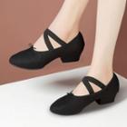 Chunky-heel Crisscross Shoes