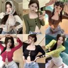 Cropped Button-up Cape Top In 6 Colors
