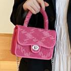 Top Handle Flap Crossbody Bag Pink - One Size
