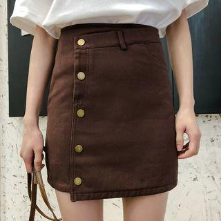 Mini Wrap Pencil Skirt