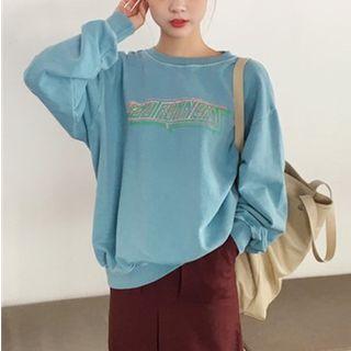 Print Drop Shoulder Sweatshirt