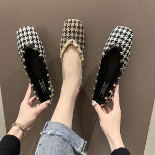 Rivet Houndstooth Flats