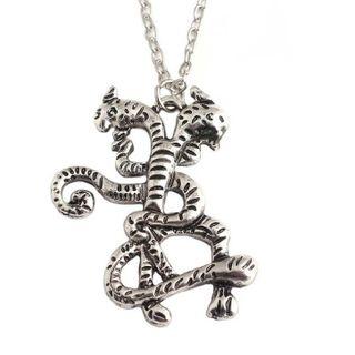 Alloy Pendant Necklace Silver - One Size