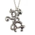 Alloy Pendant Necklace Silver - One Size