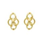 Gold-tone Knot Earrings One Size