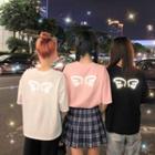 Elbow-sleeve Reflective Wings T-shirt