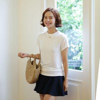 Zip-fly Flared Mini Skort