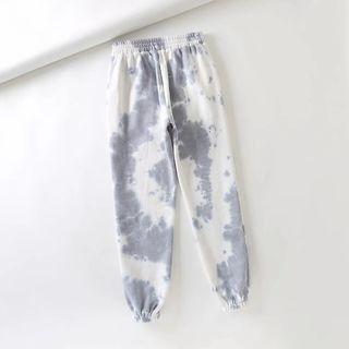 High Waist Tie Dye Print Sweatpants