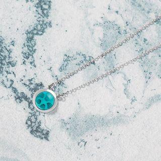 Alien Disc Necklace As Shown In Figure - One Size
