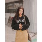 Letter-printed Metal-detail T-shirt