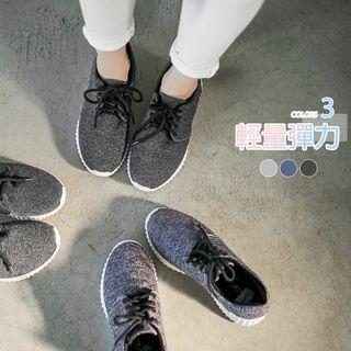 Light Heathered Tweed Sneakers