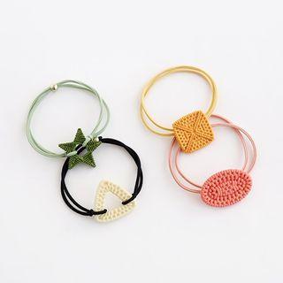 Knit Pattern Hair Tie (various Design)