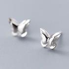925 Sterling Silver Butterfly Earring S925 Silver - 1 Pair - Silver - One Size