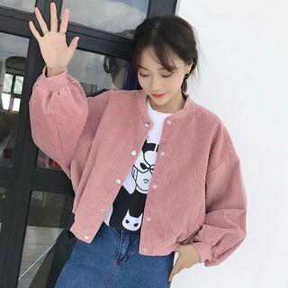 Ribbed Baseball Jacket