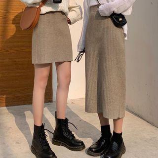 Mini / Midi A-line Knit Skirt