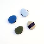 Set Of 4: Powder Puff With Bag - Set Of 4 - Green & Blue & Khaki - One Size