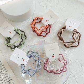 Set Of 4: Zigzag Hair Tie