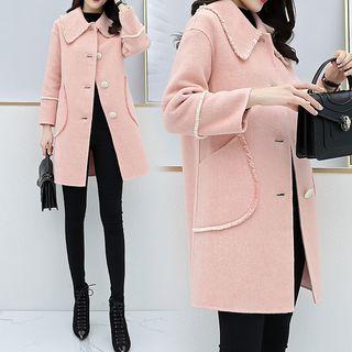 Fringed Single-breasted Coat