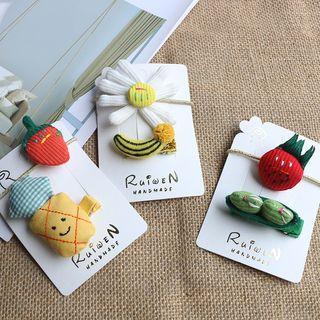Fabric Cartoon Hair Tie / Hair Clip (various Designs)