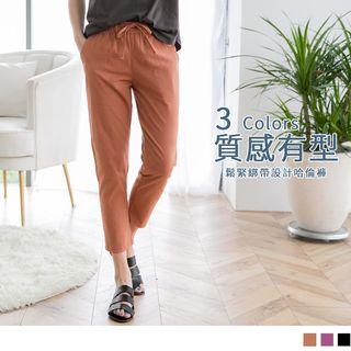Cropped Drawcord Pants