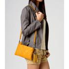 Quilted Crossbody Bag Yellow -one Size