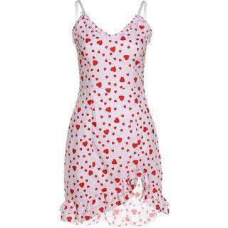 Strappy Heart Mini Sheath Dress