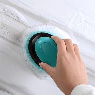 Set Of 2: Bathroom Cleaning Brush Set Of 2 - Blue - One Size