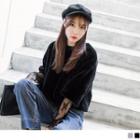 3/4 Puff Sleeve Fleece Top