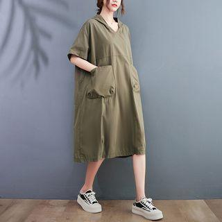 Short-sleeve Pocket Jumpsuit
