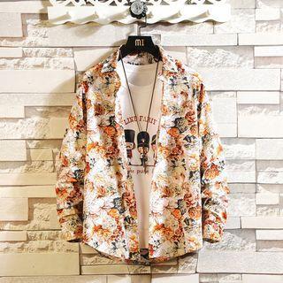 Floral Shirt Jacket