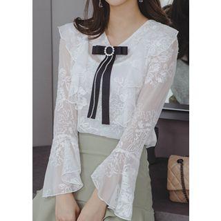 Long Ribbon Brooch