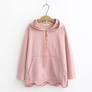 Chinese Character Embroidery Hoodie