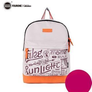 Print Nylon Backpack