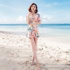 Floral Swim Dress / Hat / Pouch / Set