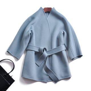 Tie Waist Coat Peacock Blue - One Size