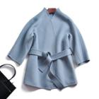 Tie Waist Coat Peacock Blue - One Size