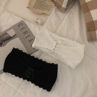 Padded Lace Trim Tube Top